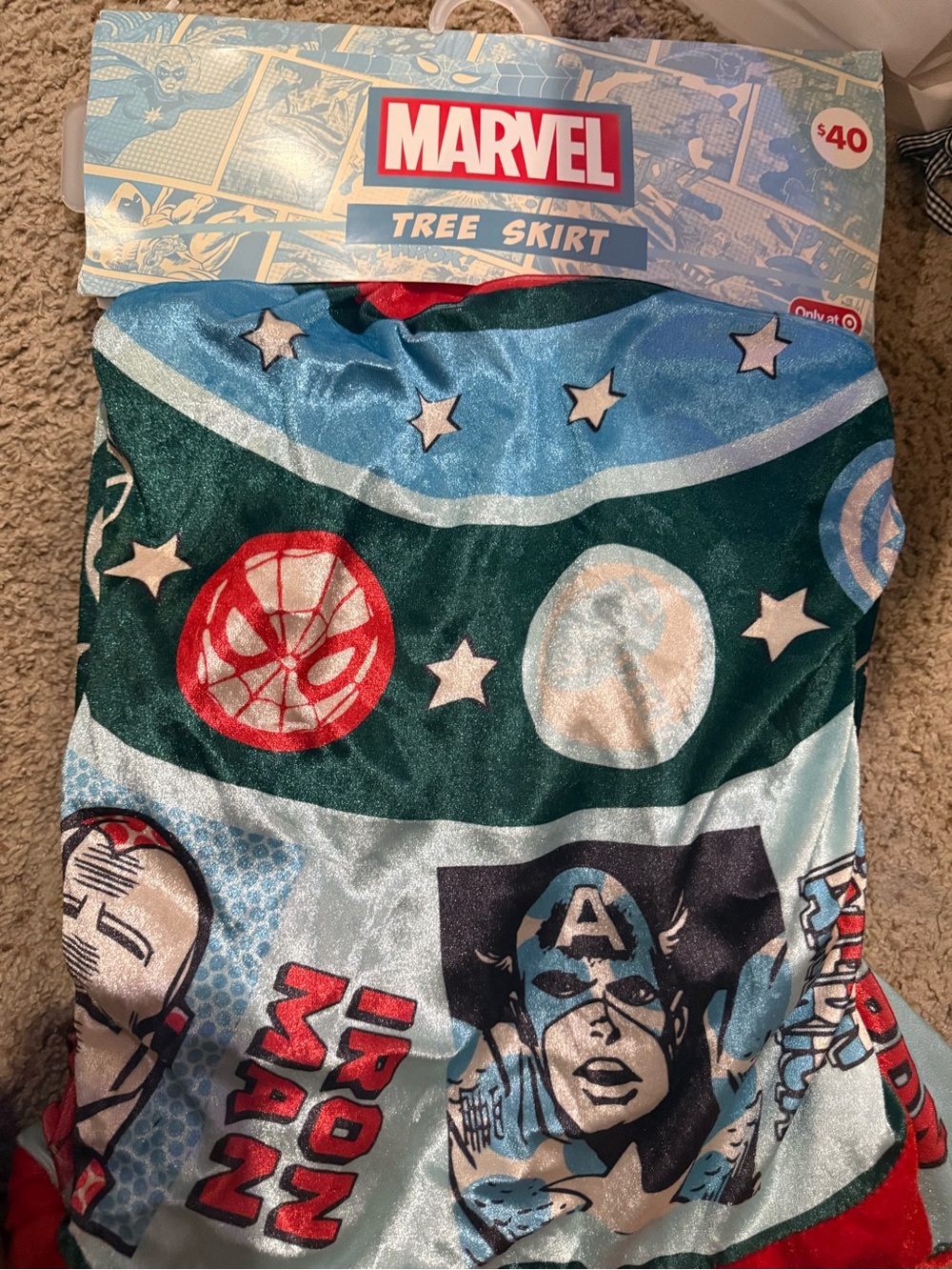 Marvel tree skirt Christmas new